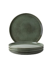 Dutch Rose Set of 4 Green Serenity Plates 27cm - Image 2 of 4
