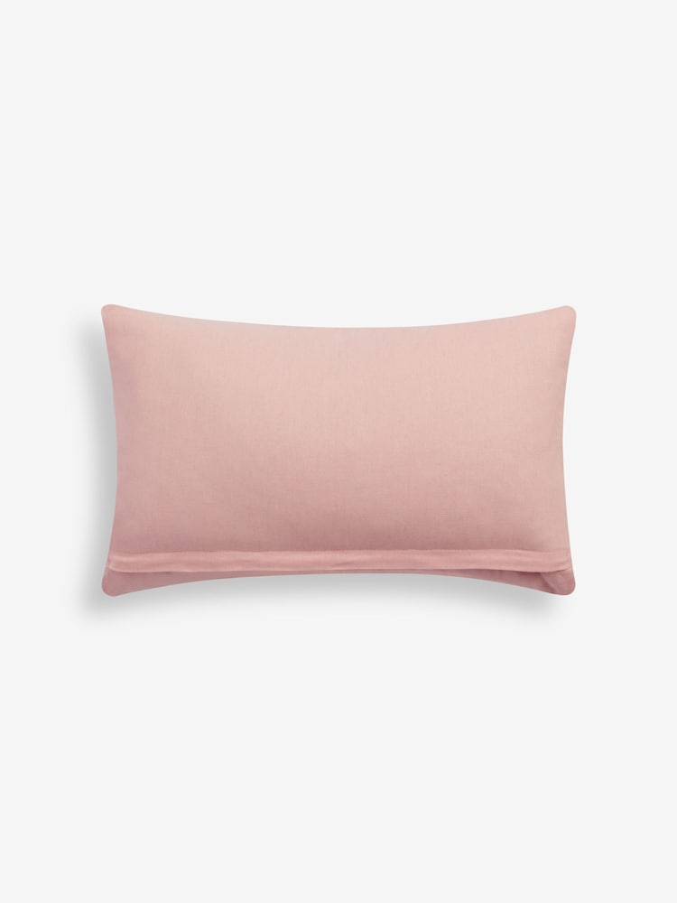 Multi Pastel Velvet Stripe Cushion - Image 5 of 5