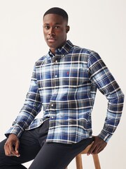 Blue Check Long Sleeve Oxford Shirt - Image 1 of 7