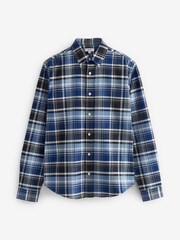 Blue Check Long Sleeve Oxford Shirt - Image 5 of 7