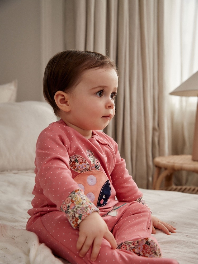 Multi Coccinelle - Bébé Personnage Zip 100% Coton Combinaisons de nuit 3 Lot (0mths-2yrs) - Image 11 of 13