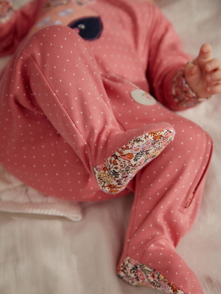 Multi Coccinelle - Bébé Personnage Zip 100% Coton Combinaisons de nuit 3 Lot (0mths-2yrs) - Image 13 of 13