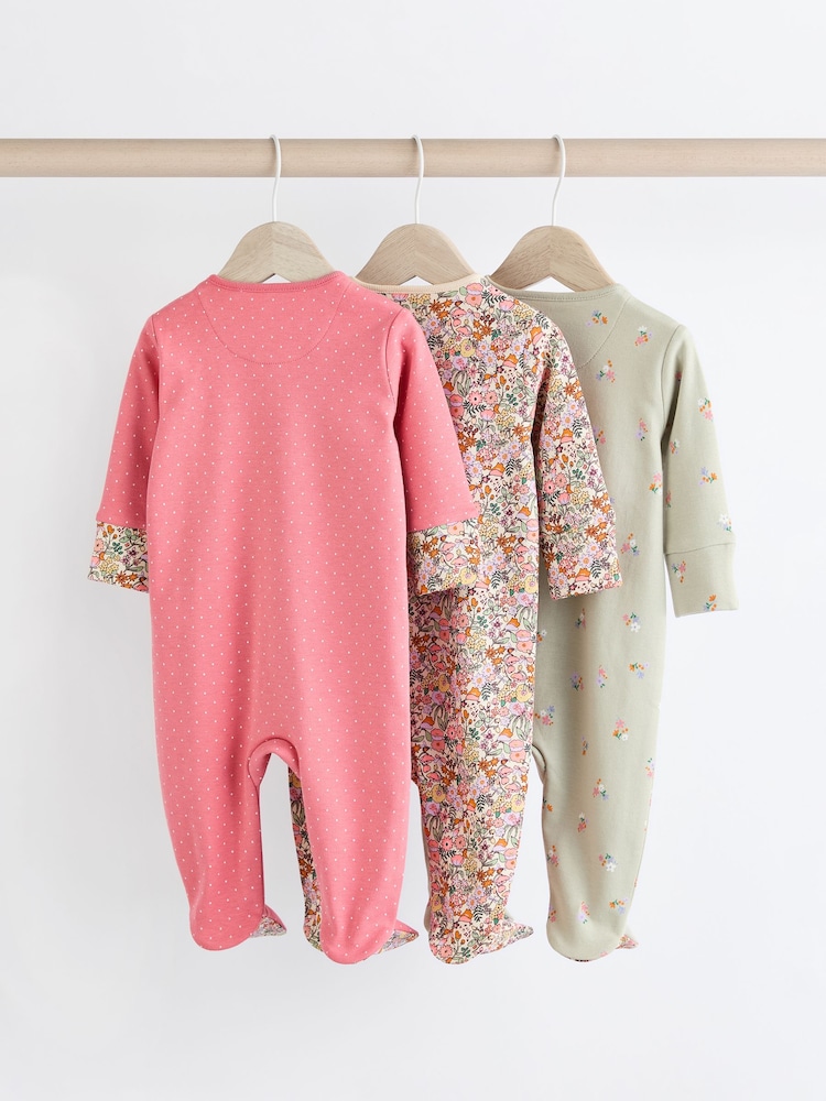 Multi Ladybird Baby Character Zip 100% Cotton Sleepsuits 3 Pack (0mths-2yrs) - Image 2 of 13 Multi Ladybird Baby Character Zip 100% Cotton Sleepsuits 3 Pack (0mths-2yrs) - Image 2 of 13