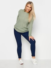 M&Co Green Funnel Neck Stitch Jumper - Image 2 of 4