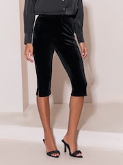 Lipsy X Samie Elishi Black Velvet Capri - Image 4 of 7