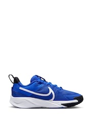 Nike Blue Junior Star Runner 4 Trainers - Image 4 of 11