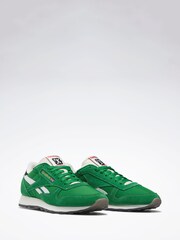 Reebok Green Classic Leather Trainers - Image 2 of 3
