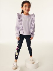 Baker by Ted Baker Frill Sweat Top and Leggings Set - Image 5 of 13