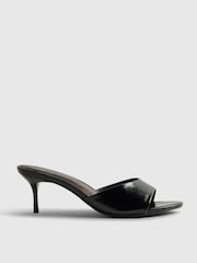 River Island Black Mule Heeled Sandals - Image 3 of 6