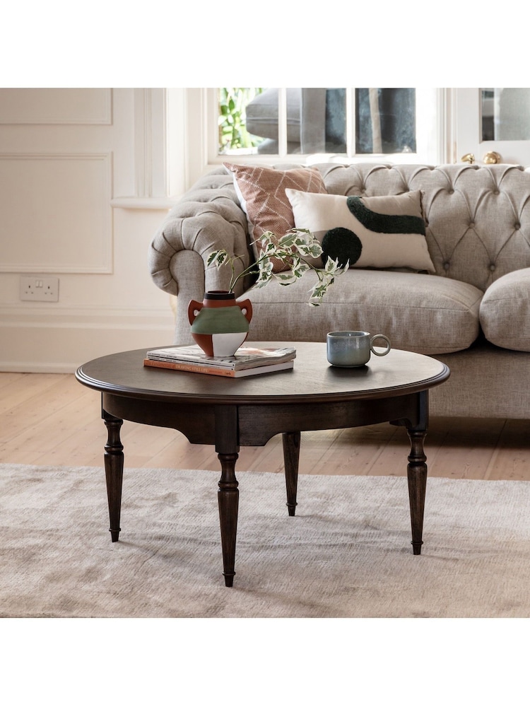 Gallery Home Brown Maddy Round Coffee Table - Image 1 of 6