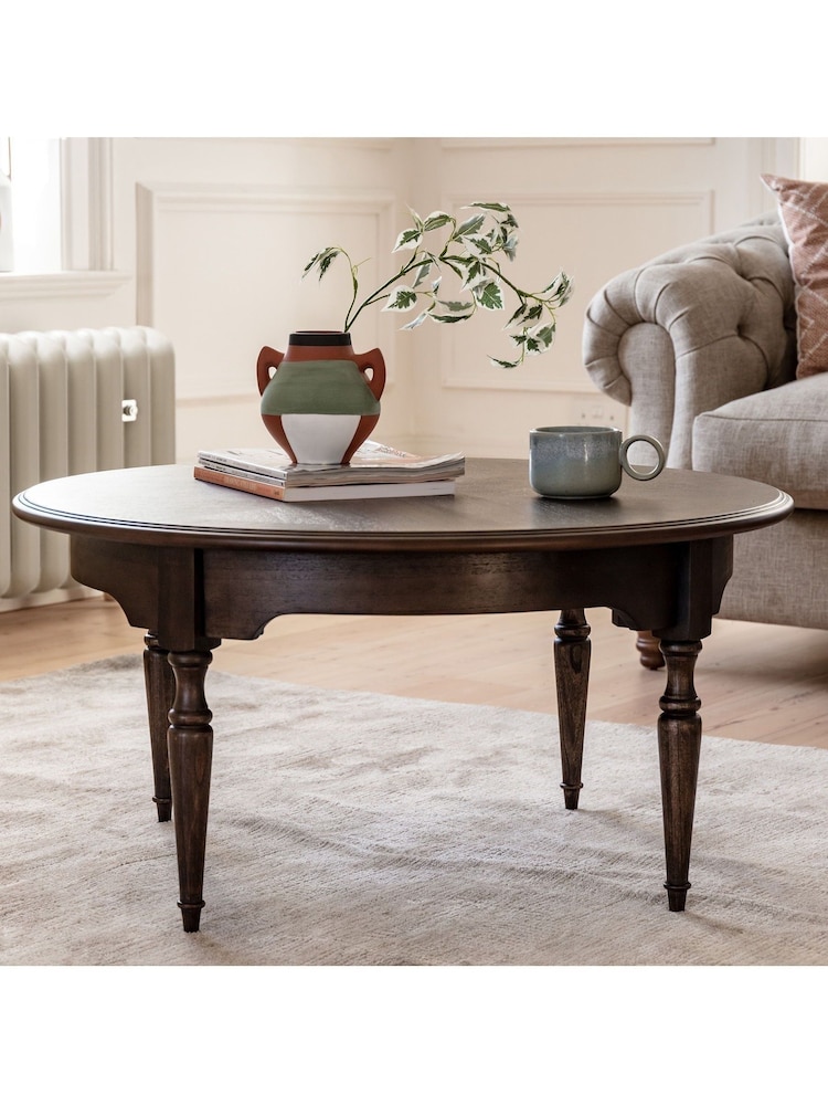 Gallery Home Brown Maddy Round Coffee Table - Image 2 of 6