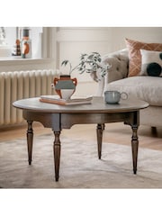 Gallery Home Brown Maddy Round Coffee Table - Image 4 of 6