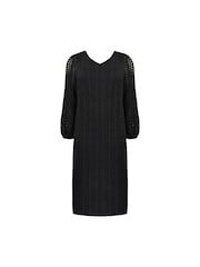 Live Unlimited Black Curve Crochet Knit Dress - Image 6 of 6