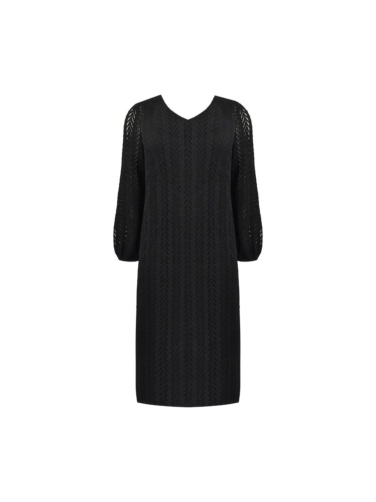 Live Unlimited Black Curve Crochet Knit Dress - Image 6 of 6