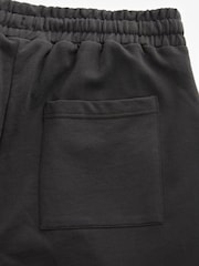 Navy Blue/Dark Grey Lightweight 100% Cotton Joggers Shorts 2 Pack - Image 10 of 11