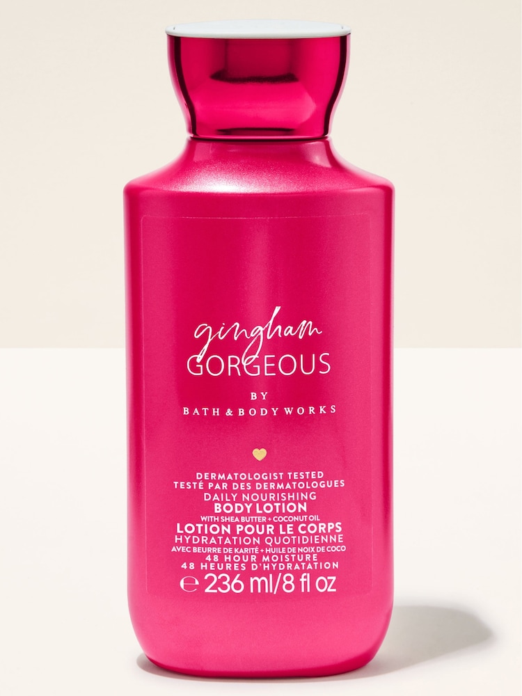 Bath & Body Works Gingham Gorgeous Daily Nourishing Body Lotion 236ml - Image 1 of 3 Bath & Body Works Gingham Gorgeous Daily Nourishing Body Lotion 236ml - Image 1 of 3