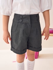 Grey School Shorts (3-16yrs) - Image 1 of 6