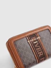 River Island Brown Monogram Webbing Front Purse - Image 5 of 5
