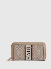 River Island Brown Webbing Front Purse - Image 1 of 5