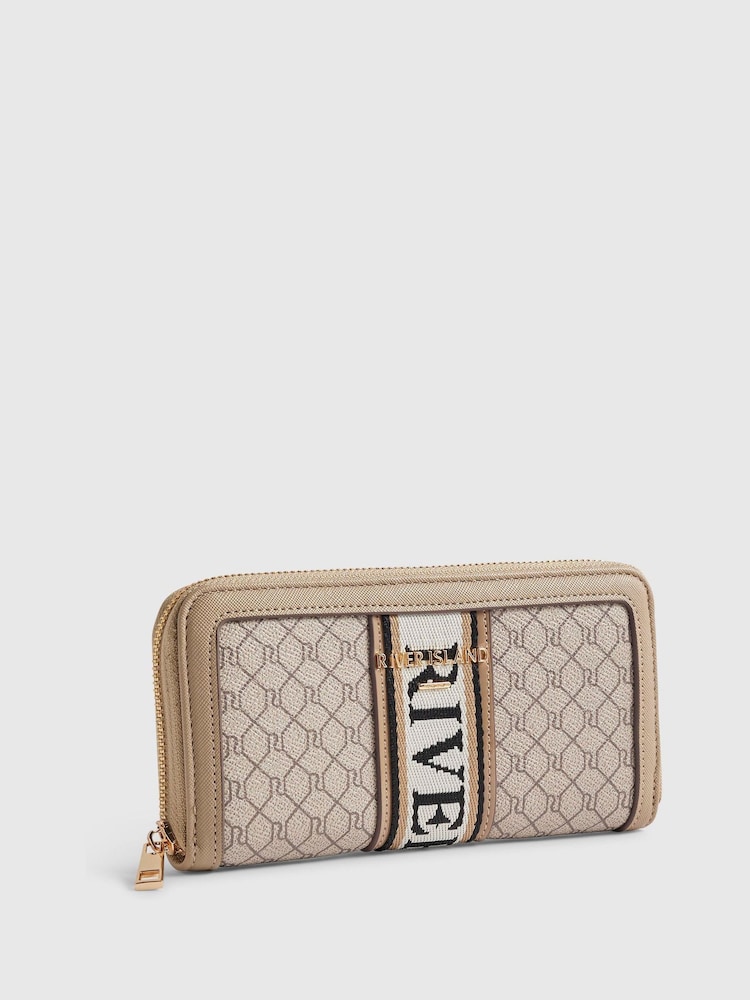 River Island Brown Webbing Front Purse - Image 2 of 5