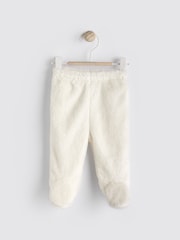Ecru Baby Cosy Fleece Footed Leggings (0-9mths) - Image 1 of 4