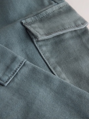 Blau - Cargohosen-Jeans mit weitem Bein zum Überziehen (3M.–7J.) - Bild 4 von 4