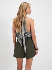 River Island Shorts med belte og struktur - Bilde 3 av 4
