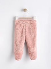 Pink Baby Cosy Fleece Footed Leggings (0-9mths) - Image 1 of 4