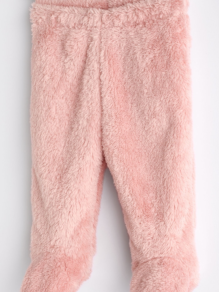 Pink Baby Cosy Fleece Footed Leggings (0-9mths) - Image 3 of 4