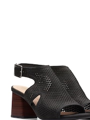 Clarks Black Nubuck Siara65 Flow Sandals - Image 4 of 7