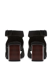 Clarks Black Nubuck Siara65 Flow Sandals - Image 6 of 7