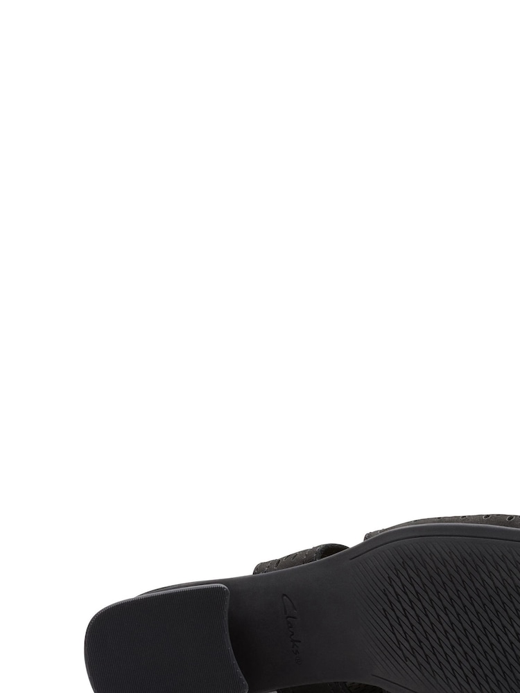 Clarks Black Nubuck Siara65 Flow Sandals - Image 7 of 7