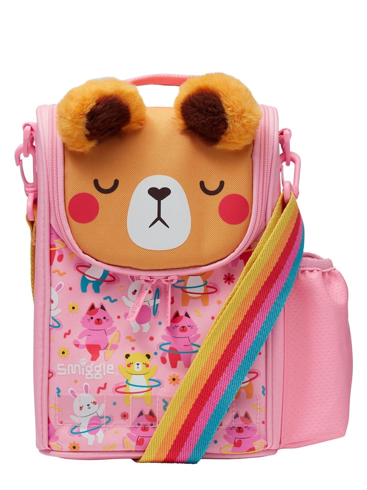 Smiggle Pink Lets Play Junior ID Lunchbox With Strap - Image 1 of 2