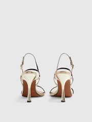 صندل مفتوح من الخلف بكعب عالٍ من River Island - Image 4 of 5