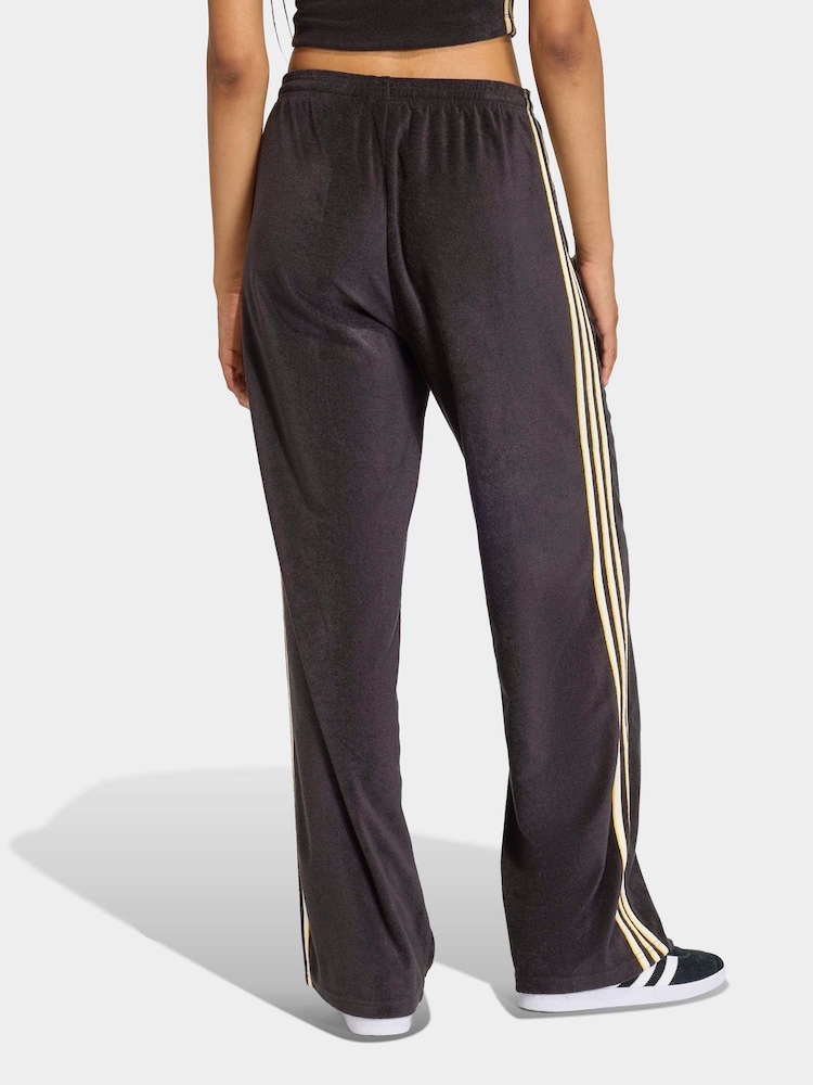 adidas Originals Black Terry Towel Firebird Tracksuit Bottoms - Image 2 of 6
