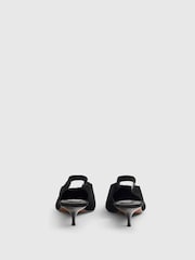 River Island Black Suede Slingback Low Court Heels - Image 5 of 6