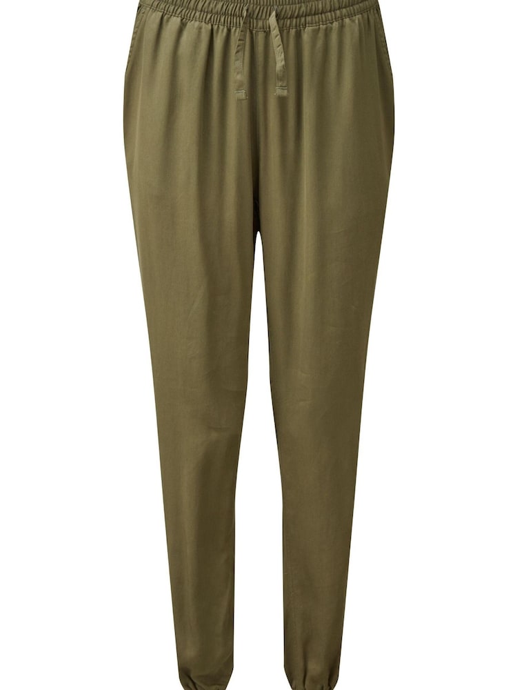Tog24 Womens Green Notton TENCEL Regular Trousers - Image 4 of 4