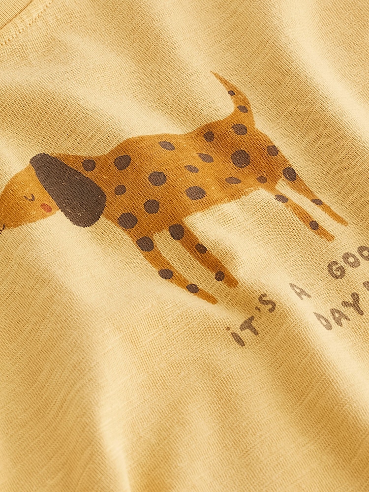 Yellow Dog Short Sleeve T-Shirt (3mths-7yrs) - Image 7 of 7