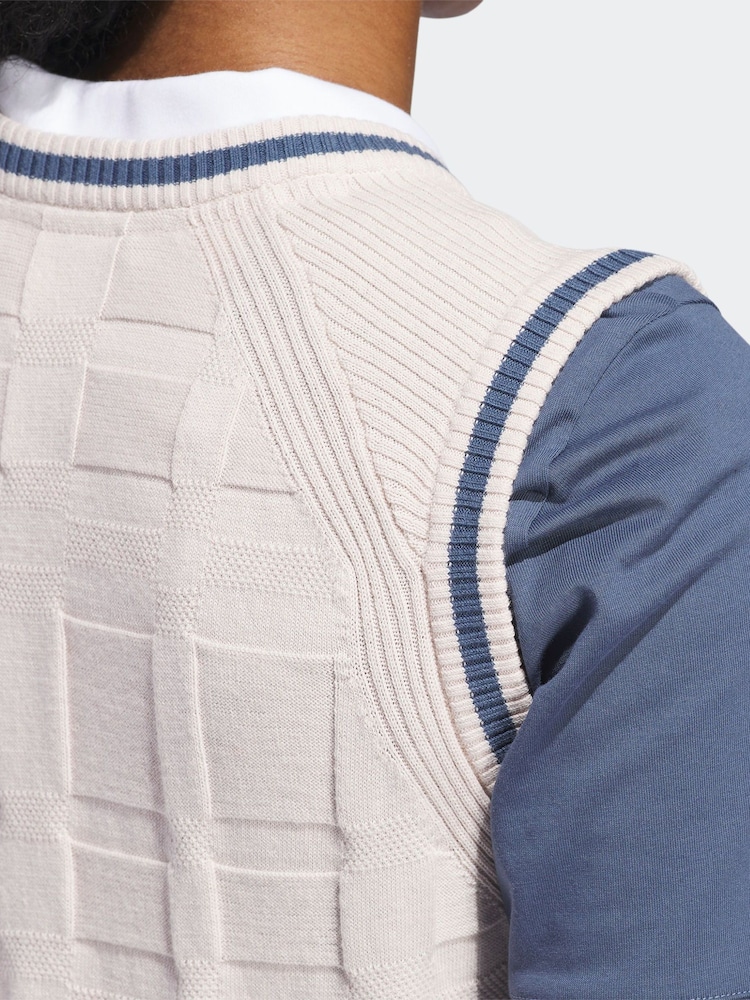 adidas Golf Womens Go-To White Sweater Vest - Image 7 of 7