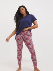 Simply Be Blue Pretty Secrets Value Leggings Set 2 Pack - Image 1 of 8