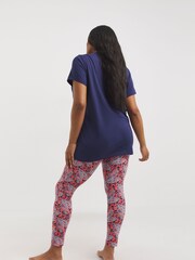 Simply Be Blue Pretty Secrets Value Leggings Set 2 Pack - Image 2 of 8