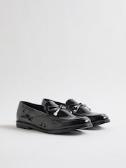 Mocassins à nœud en similicuir River Island Coupe large - Image 2 de 6