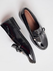 Mocassins à nœud en similicuir River Island Coupe large - Image 5 de 6