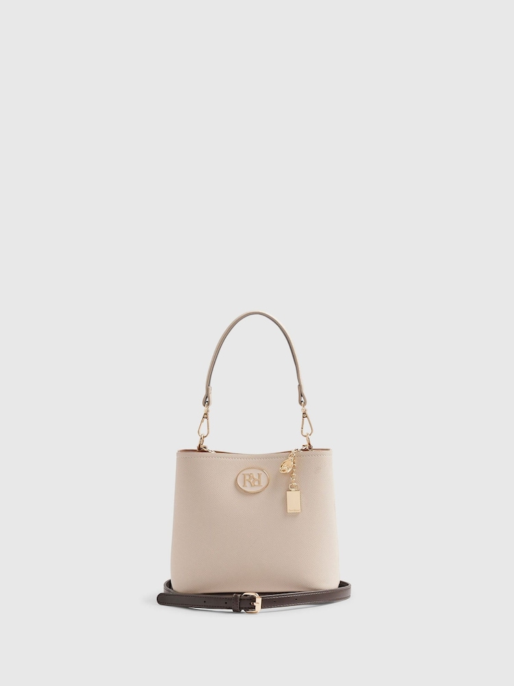 River Island Cream Panel Bucket Bag - Image 2 of 6 River Island Cream Panel Bucket Bag - Image 2 of 6