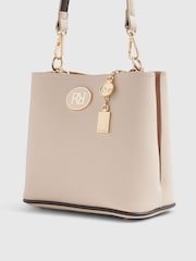 River Island Cream Panel Bucket Bag - Image 6 of 6