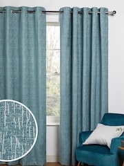Cortinas con ojales de chenilla gruesa - Imagen 1 de 6