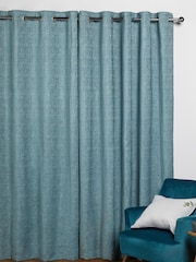 Cortinas con ojales de chenilla gruesa - Imagen 2 de 6