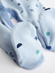 Blue Baby Cotton Sleepsuits 5 Pack (0-2yrs) - Image 12 of 15