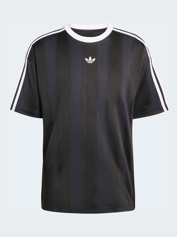 adidas Originals Black Adicolor Jacquard Jersey - Image 6 of 6 adidas Originals Black Adicolor Jacquard Jersey - Image 6 of 6