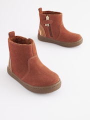 Tan Brown Wide Fit (G) Suede Chelsea Boots - Image 1 of 5